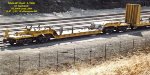 2008 built 8-axle heavy duty depressed center flat